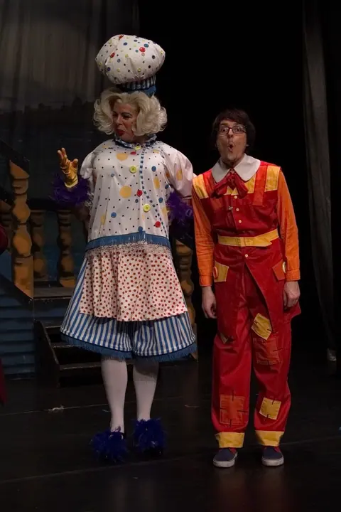 Willenhall Musical Theatre Company's 2015 pantomime, Dick Whittington at Coppice Performing Arts School, Wednesfield. Photograph 129 of 182.