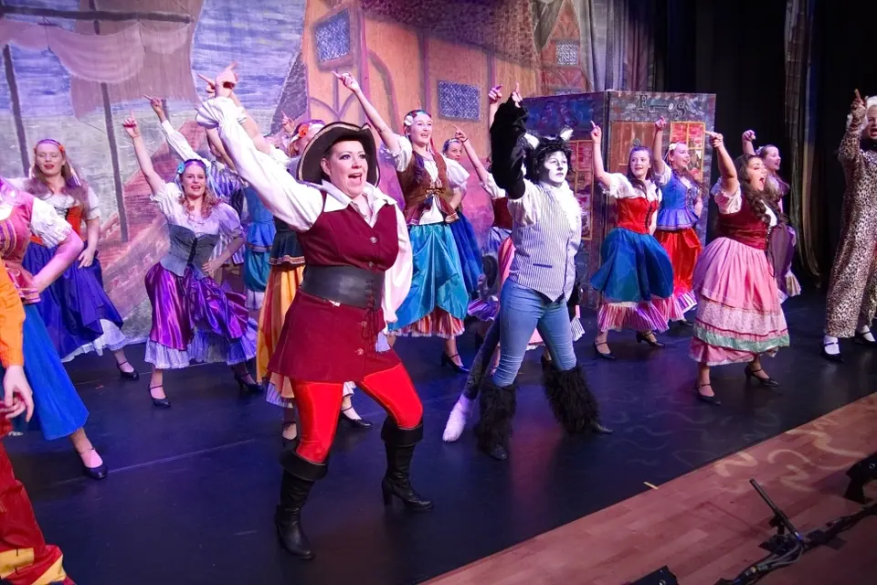 Willenhall Musical Theatre Company's 2015 pantomime, Dick Whittington at Coppice Performing Arts School, Wednesfield. Photograph 18 of 30.