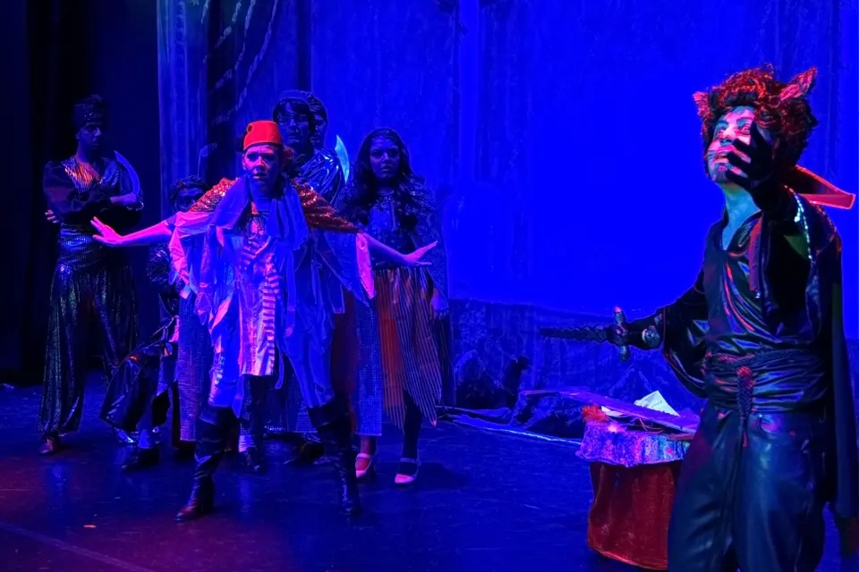 Willenhall Musical Theatre Company's 2015 pantomime, Dick Whittington at Coppice Performing Arts School, Wednesfield. Photograph 159 of 182.