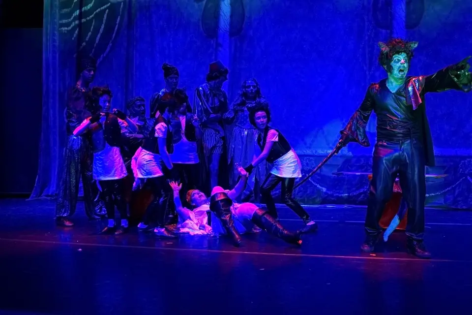 Willenhall Musical Theatre Company's 2015 pantomime, Dick Whittington at Coppice Performing Arts School, Wednesfield. Photograph 164 of 182.