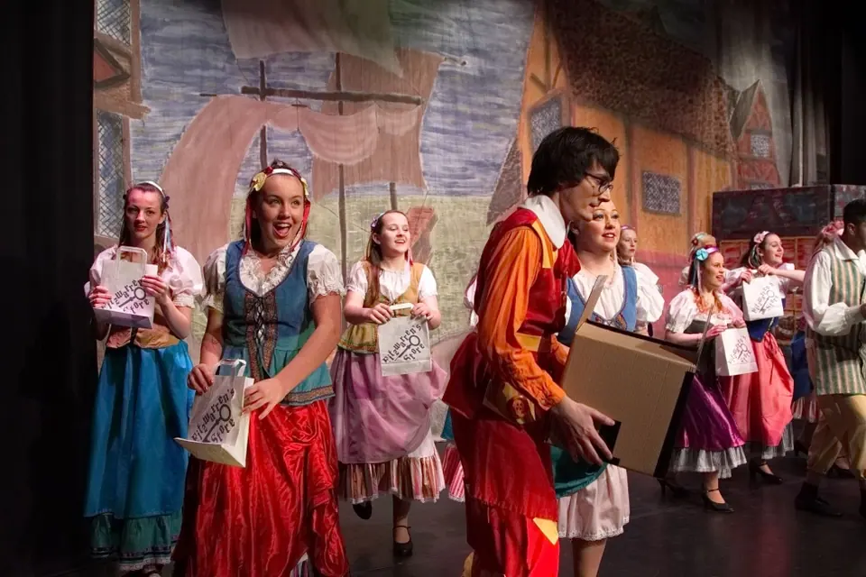Willenhall Musical Theatre Company's 2015 pantomime, Dick Whittington at Coppice Performing Arts School, Wednesfield. Photograph 27 of 30.