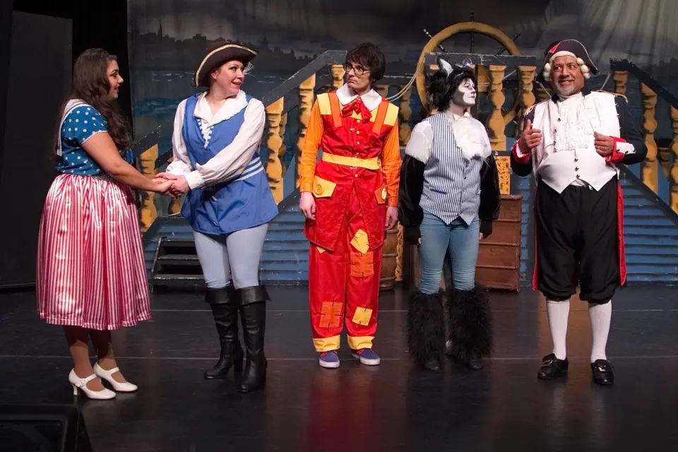Willenhall Musical Theatre Company's 2015 pantomime, Dick Whittington at Coppice Performing Arts School, Wednesfield. Photograph 29 of 182.