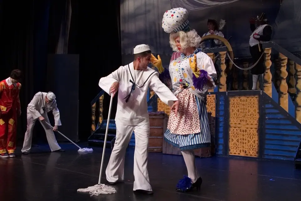 Willenhall Musical Theatre Company's 2015 pantomime, Dick Whittington at Coppice Performing Arts School, Wednesfield. Photograph 50 of 182.