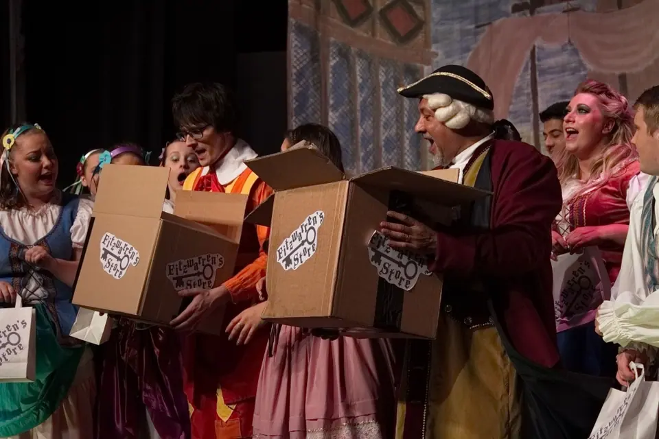 Willenhall Musical Theatre Company's 2015 pantomime, Dick Whittington at Coppice Performing Arts School, Wednesfield. Photograph 65 of 182.