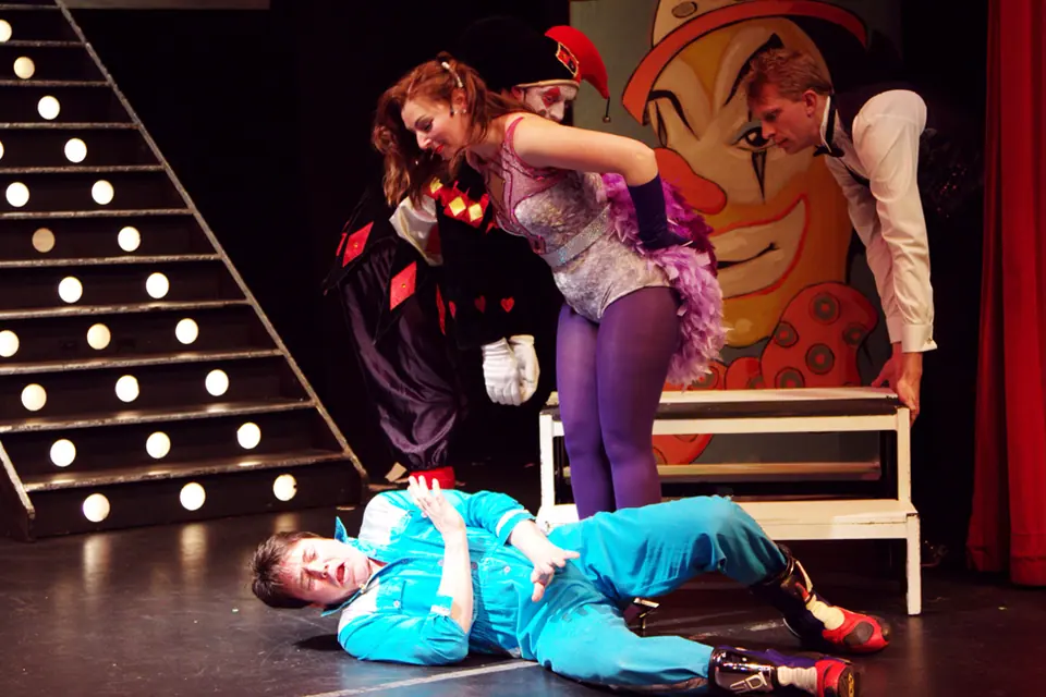 Willenhall Musical Theatre Company's 2011 production of Godspell. Photograph 12 of 30.