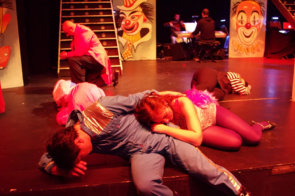 Willenhall Musical Theatre Company's 2011 production of Godspell. Photograph 22 of 30.