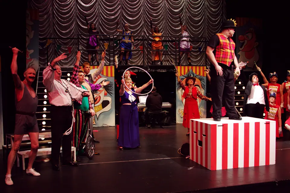 Willenhall Musical Theatre Company's 2011 production of Godspell. Photograph 29 of 30.