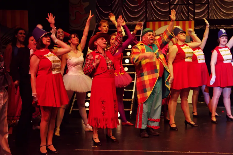 Willenhall Musical Theatre Company's 2011 production of Godspell. Photograph 25 of 72.