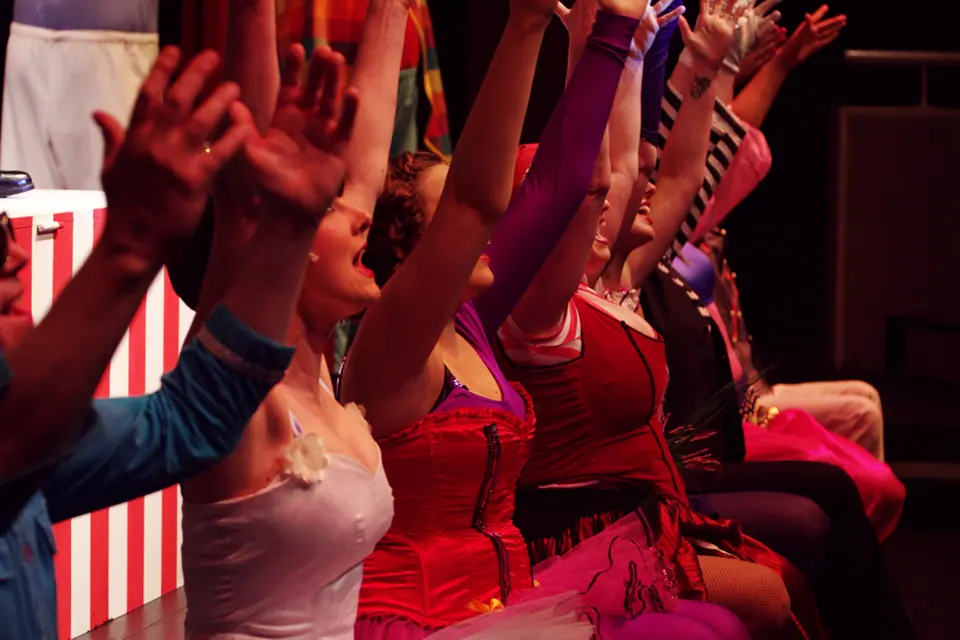 Willenhall Musical Theatre Company's 2011 production of Godspell. Photograph 29 of 72.