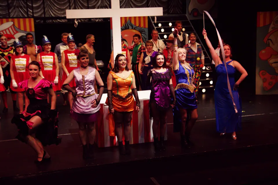 Willenhall Musical Theatre Company's 2011 production of Godspell. Photograph 34 of 72.