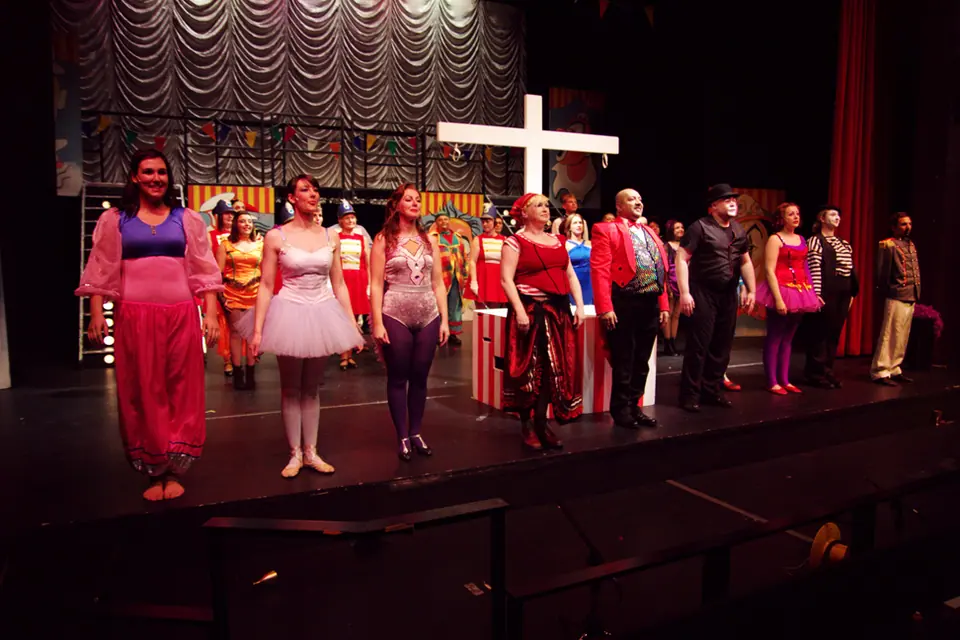 Willenhall Musical Theatre Company's 2011 production of Godspell. Photograph 47 of 72.