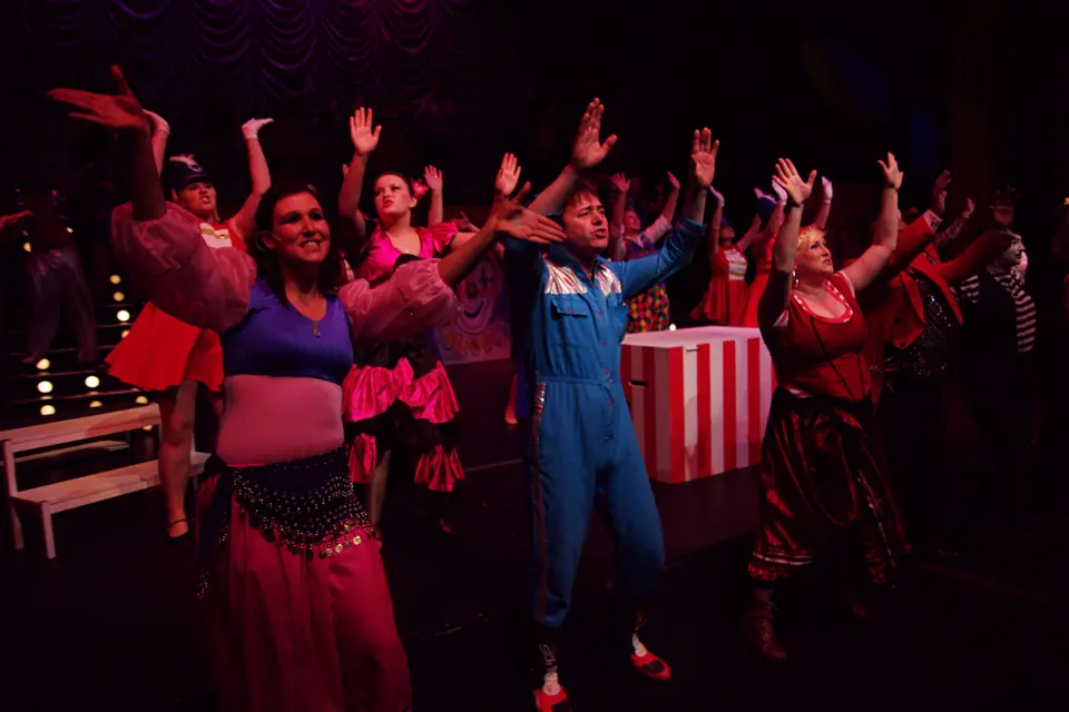 Willenhall Musical Theatre Company's 2011 production of Godspell. Photograph 70 of 72.