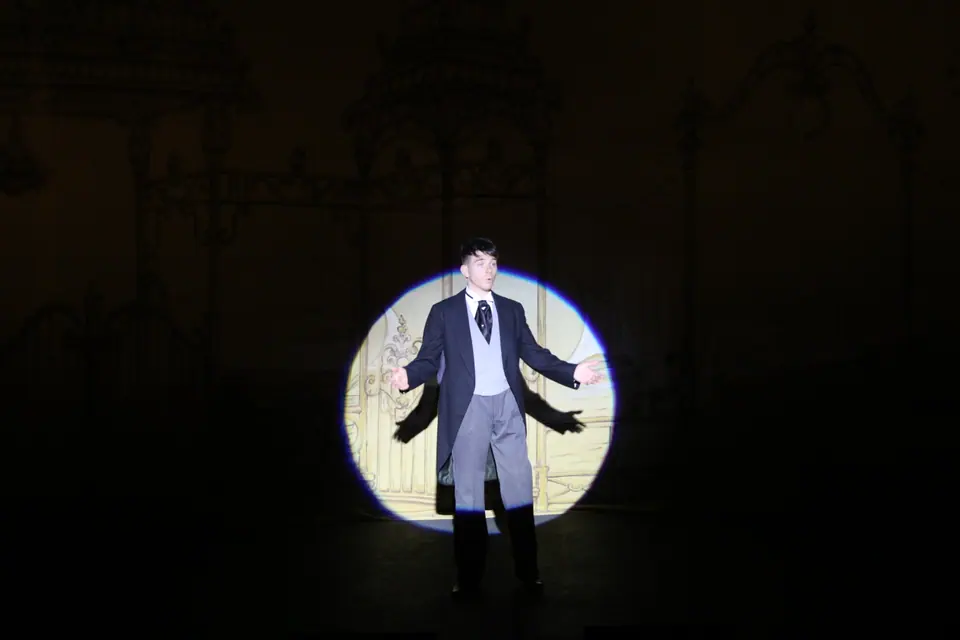 Willenhall Musical Theatre Company's 2018 production of Half a Sixpence at Dormston Mill Theatre, Sedgley. Photograph 4 of 258.