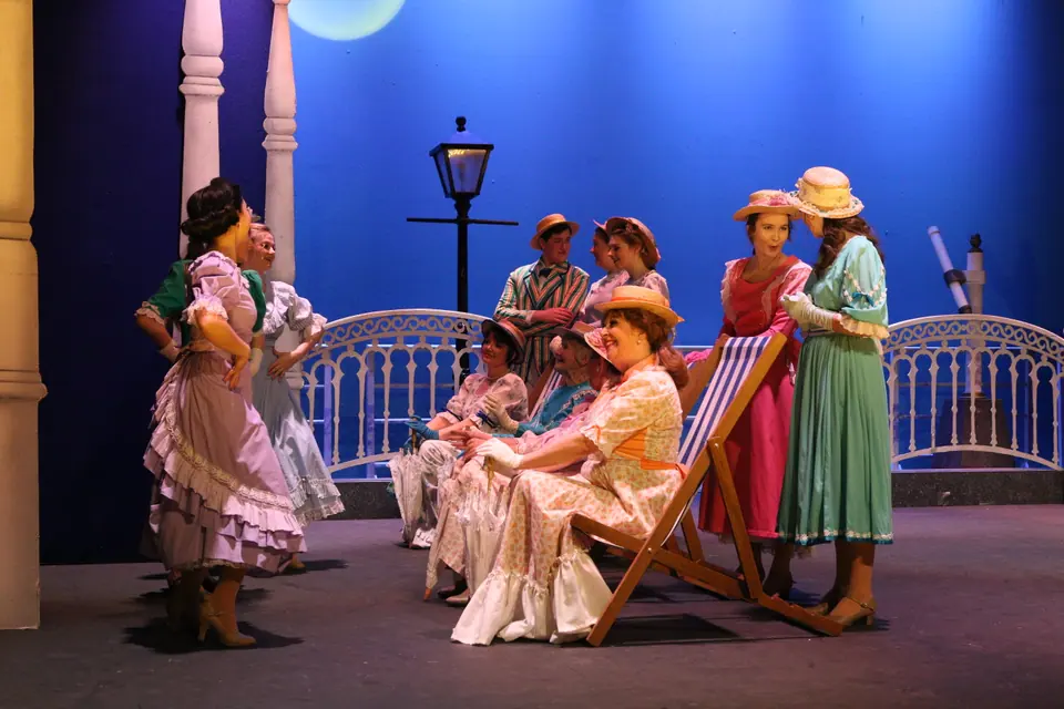 Willenhall Musical Theatre Company's 2018 production of Half a Sixpence at Dormston Mill Theatre, Sedgley. Photograph 108 of 258.
