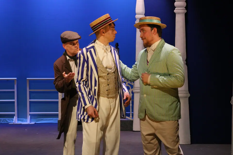 Willenhall Musical Theatre Company's 2018 production of Half a Sixpence at Dormston Mill Theatre, Sedgley. Photograph 112 of 258.