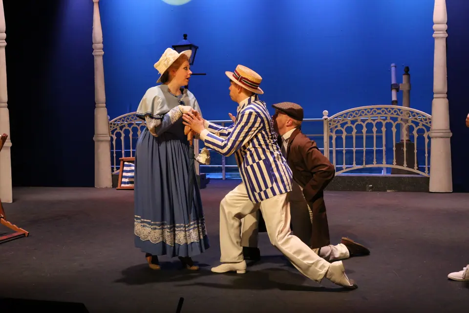 Willenhall Musical Theatre Company's 2018 production of Half a Sixpence at Dormston Mill Theatre, Sedgley. Photograph 113 of 258.