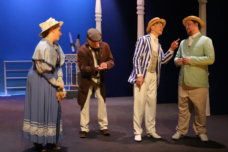 Willenhall Musical Theatre Company's 2018 production of Half a Sixpence at Dormston Mill Theatre, Sedgley. Photograph 114 of 258.