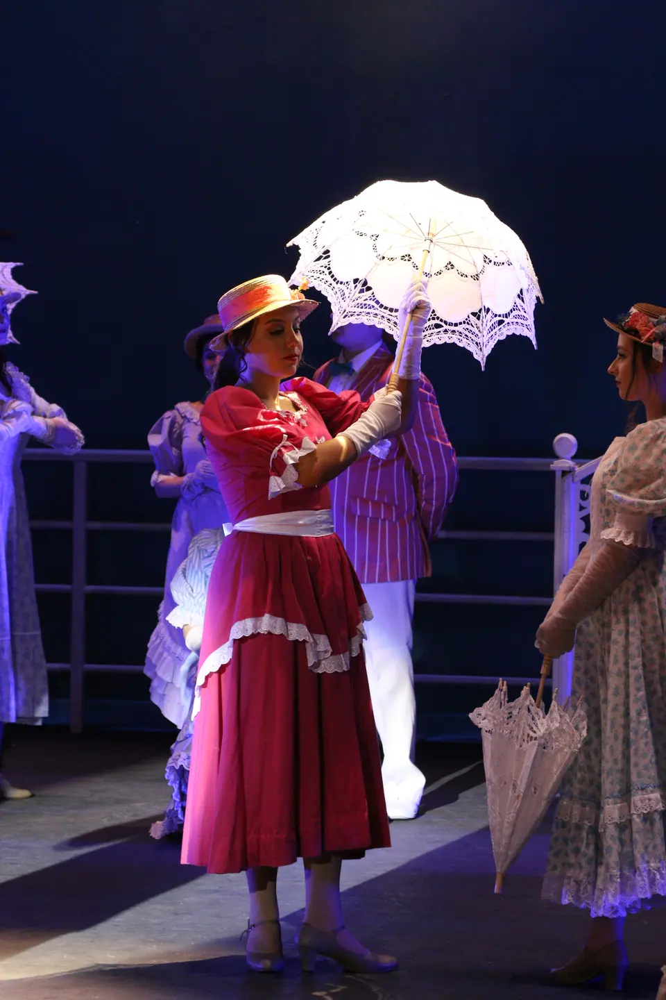Willenhall Musical Theatre Company's 2018 production of Half a Sixpence at Dormston Mill Theatre, Sedgley. Photograph 117 of 258.