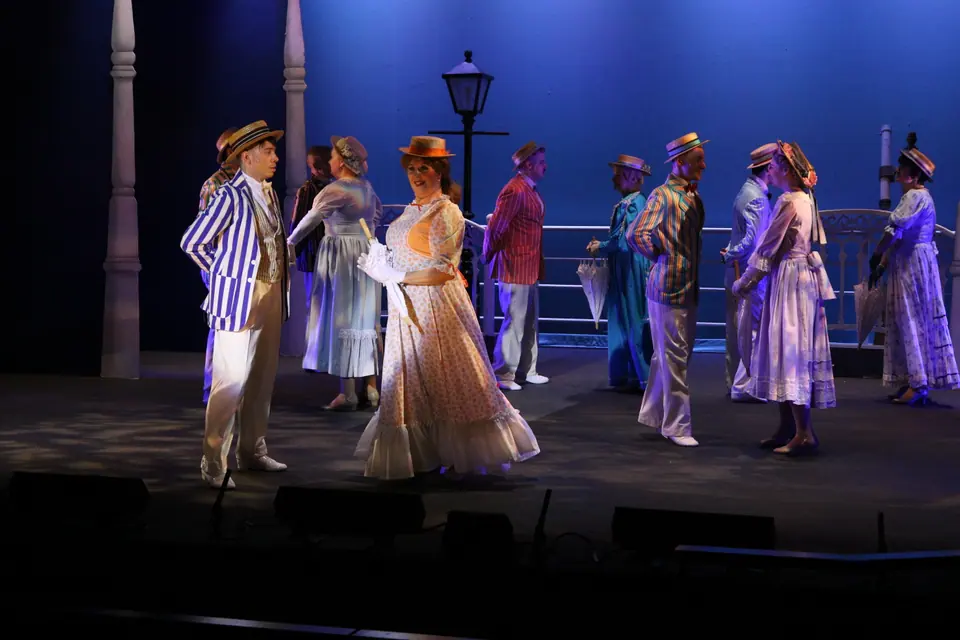 Willenhall Musical Theatre Company's 2018 production of Half a Sixpence at Dormston Mill Theatre, Sedgley. Photograph 118 of 258.