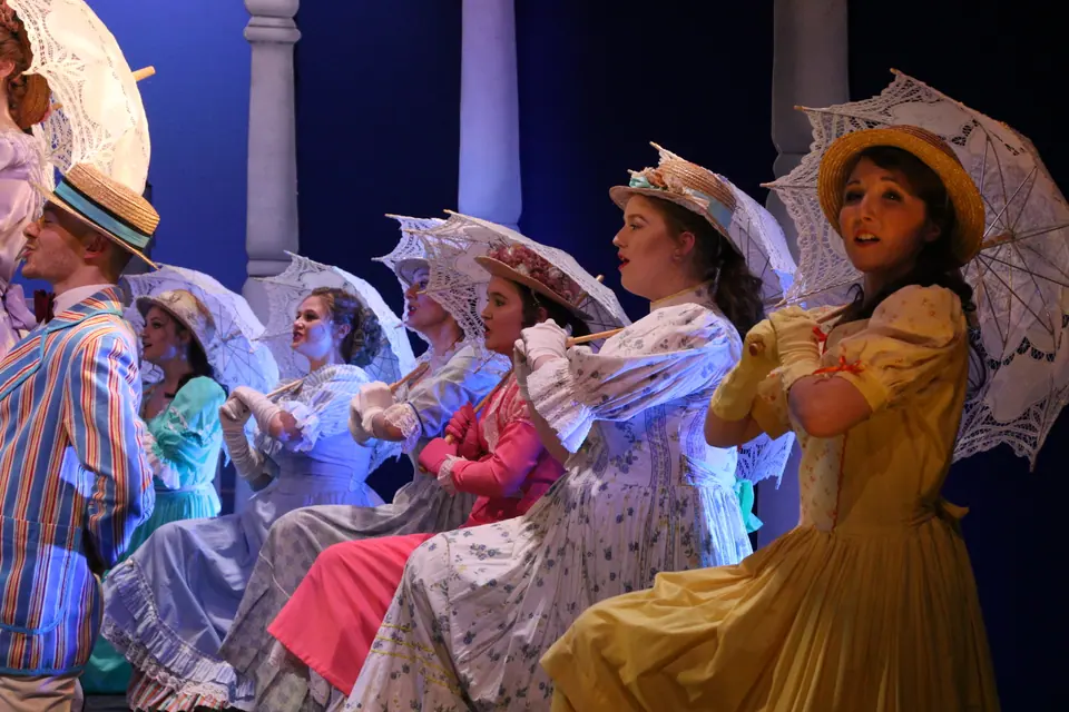 Willenhall Musical Theatre Company's 2018 production of Half a Sixpence at Dormston Mill Theatre, Sedgley. Photograph 122 of 258.