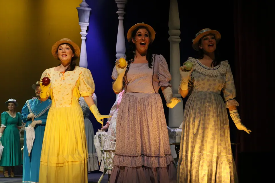 Willenhall Musical Theatre Company's 2018 production of Half a Sixpence at Dormston Mill Theatre, Sedgley. Photograph 128 of 258.