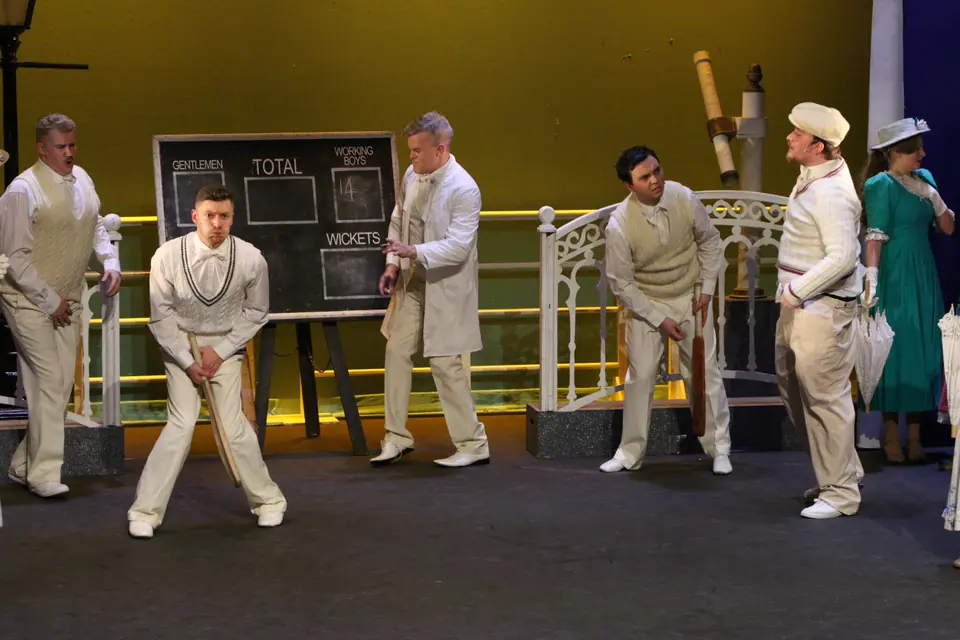 Willenhall Musical Theatre Company's 2018 production of Half a Sixpence at Dormston Mill Theatre, Sedgley. Photograph 134 of 258.