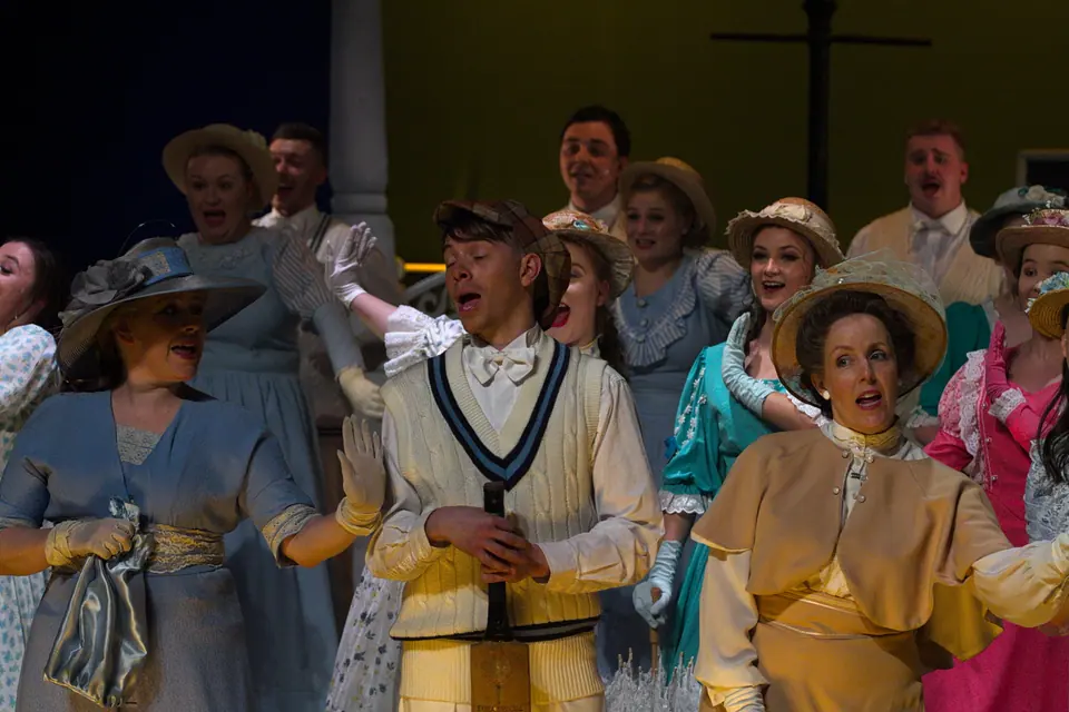 Willenhall Musical Theatre Company's 2018 production of Half a Sixpence at Dormston Mill Theatre, Sedgley. Photograph 137 of 258.