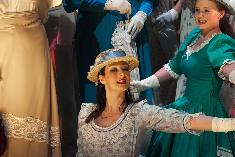 Willenhall Musical Theatre Company's 2018 production of Half a Sixpence at Dormston Mill Theatre, Sedgley. Photograph 139 of 258.