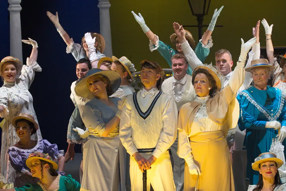 Willenhall Musical Theatre Company's 2018 production of Half a Sixpence at Dormston Mill Theatre, Sedgley. Photograph 140 of 258.
