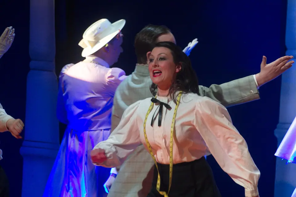 Willenhall Musical Theatre Company's 2018 production of Half a Sixpence at Dormston Mill Theatre, Sedgley. Photograph 15 of 258.
