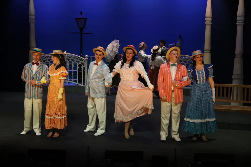 Willenhall Musical Theatre Company's 2018 production of Half a Sixpence at Dormston Mill Theatre, Sedgley. Photograph 158 of 258.