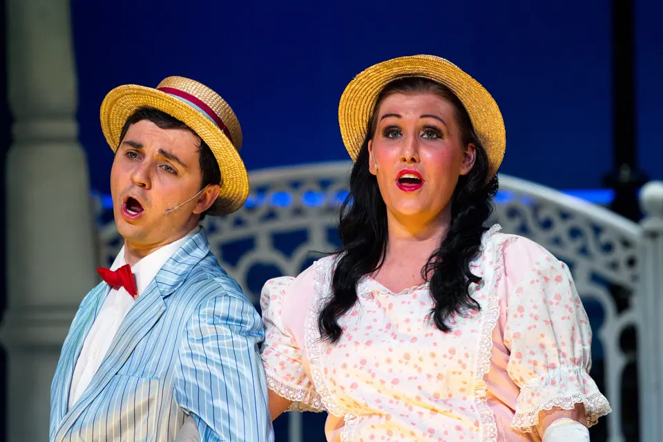 Willenhall Musical Theatre Company's 2018 production of Half a Sixpence at Dormston Mill Theatre, Sedgley. Photograph 159 of 258.
