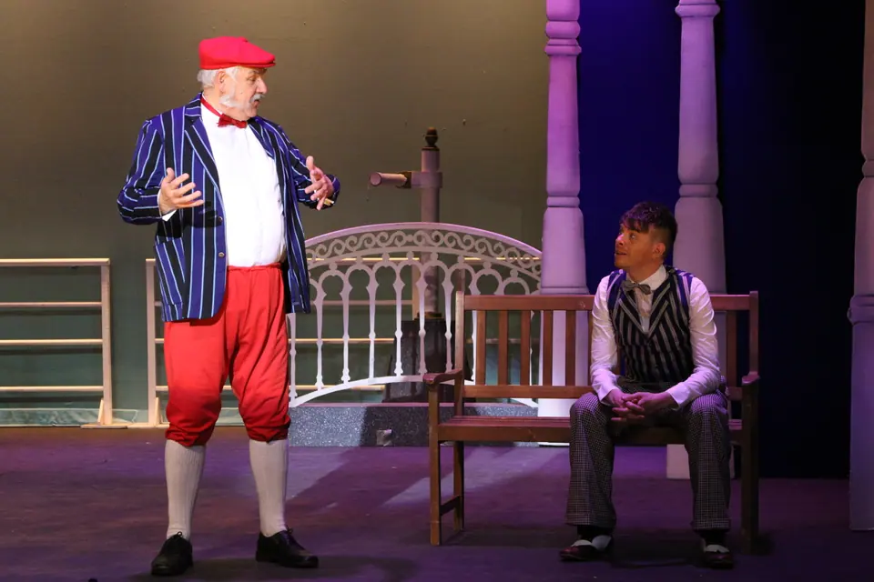 Willenhall Musical Theatre Company's 2018 production of Half a Sixpence at Dormston Mill Theatre, Sedgley. Photograph 164 of 258.