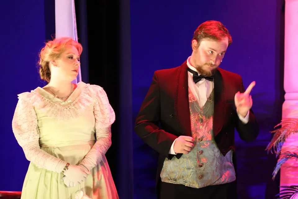 Willenhall Musical Theatre Company's 2018 production of Half a Sixpence at Dormston Mill Theatre, Sedgley. Photograph 175 of 258.