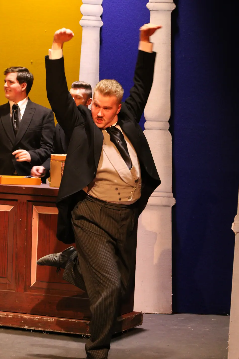 Willenhall Musical Theatre Company's 2018 production of Half a Sixpence at Dormston Mill Theatre, Sedgley. Photograph 18 of 258.
