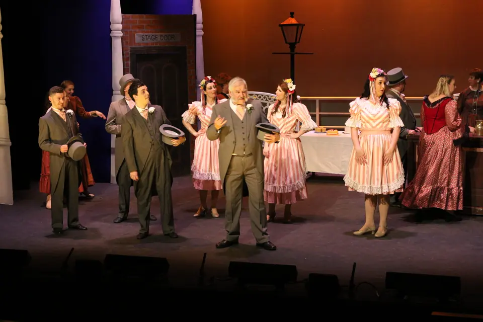 Willenhall Musical Theatre Company's 2018 production of Half a Sixpence at Dormston Mill Theatre, Sedgley. Photograph 189 of 258.
