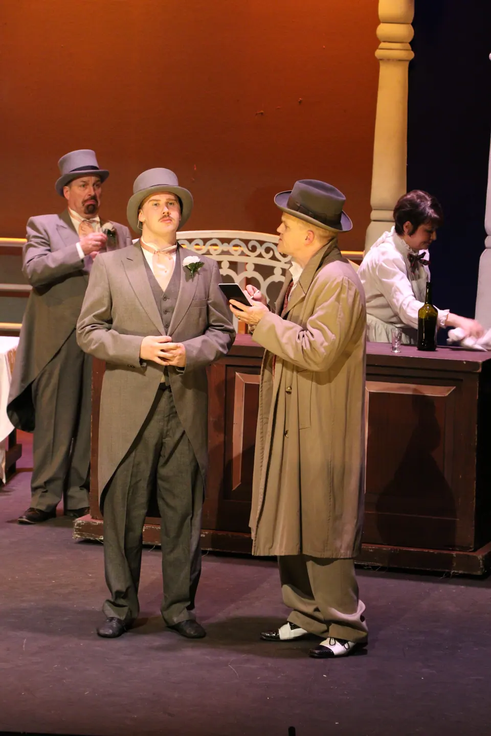 Willenhall Musical Theatre Company's 2018 production of Half a Sixpence at Dormston Mill Theatre, Sedgley. Photograph 192 of 258.