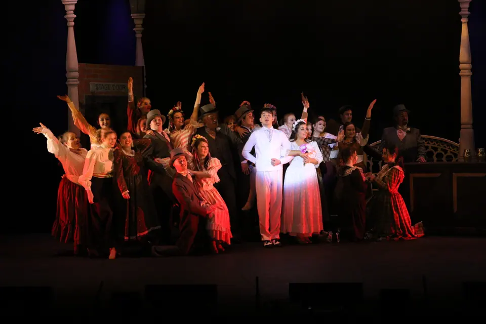 Willenhall Musical Theatre Company's 2018 production of Half a Sixpence at Dormston Mill Theatre, Sedgley. Photograph 194 of 258.
