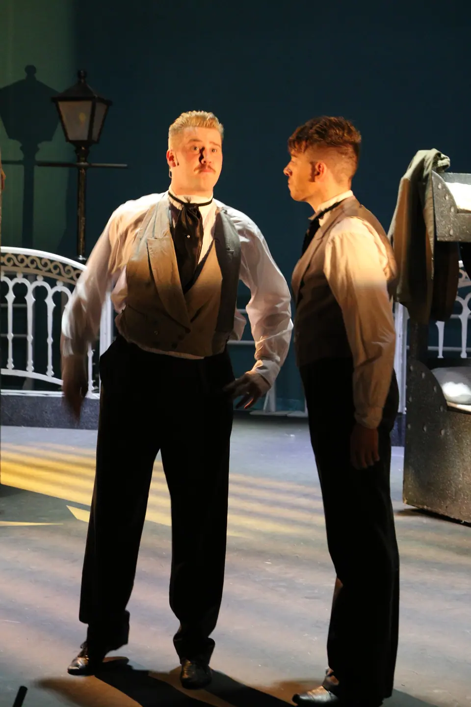 Willenhall Musical Theatre Company's 2018 production of Half a Sixpence at Dormston Mill Theatre, Sedgley. Photograph 20 of 258.