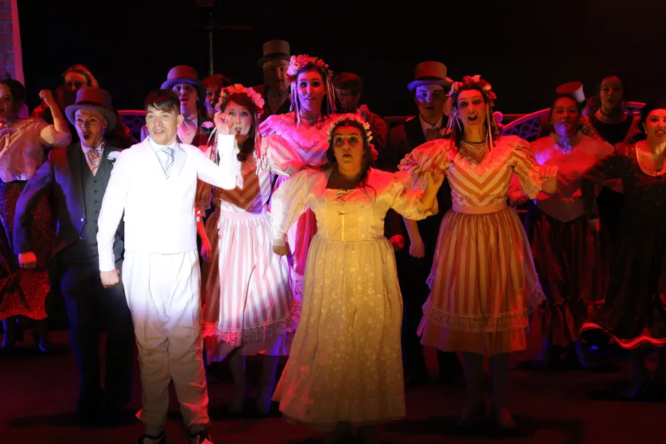 Willenhall Musical Theatre Company's 2018 production of Half a Sixpence at Dormston Mill Theatre, Sedgley. Photograph 204 of 258.