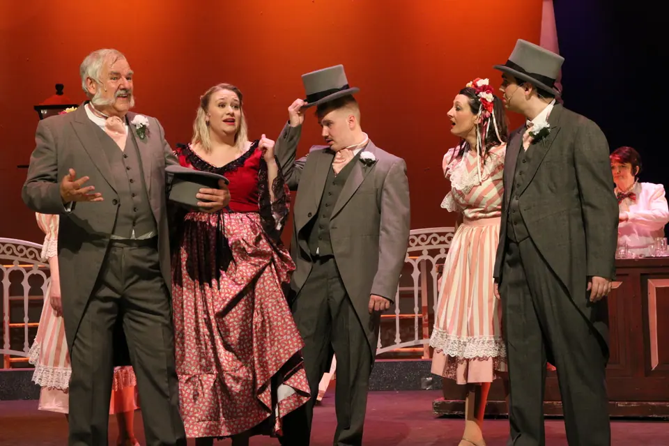 Willenhall Musical Theatre Company's 2018 production of Half a Sixpence at Dormston Mill Theatre, Sedgley. Photograph 214 of 258.
