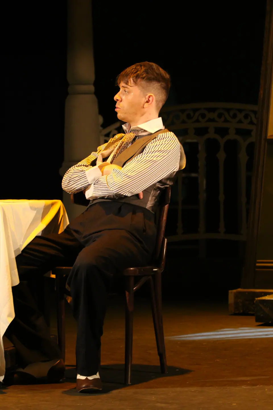 Willenhall Musical Theatre Company's 2018 production of Half a Sixpence at Dormston Mill Theatre, Sedgley. Photograph 220 of 258.