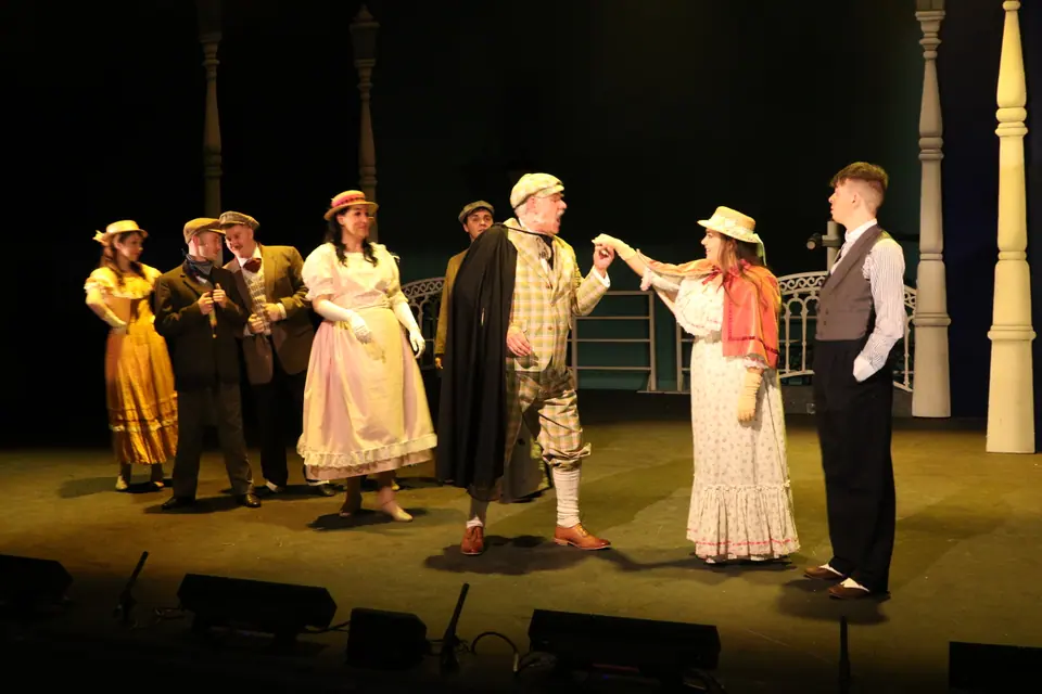 Willenhall Musical Theatre Company's 2018 production of Half a Sixpence at Dormston Mill Theatre, Sedgley. Photograph 243 of 258.