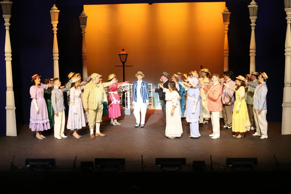 Willenhall Musical Theatre Company's 2018 production of Half a Sixpence at Dormston Mill Theatre, Sedgley. Photograph 246 of 258.