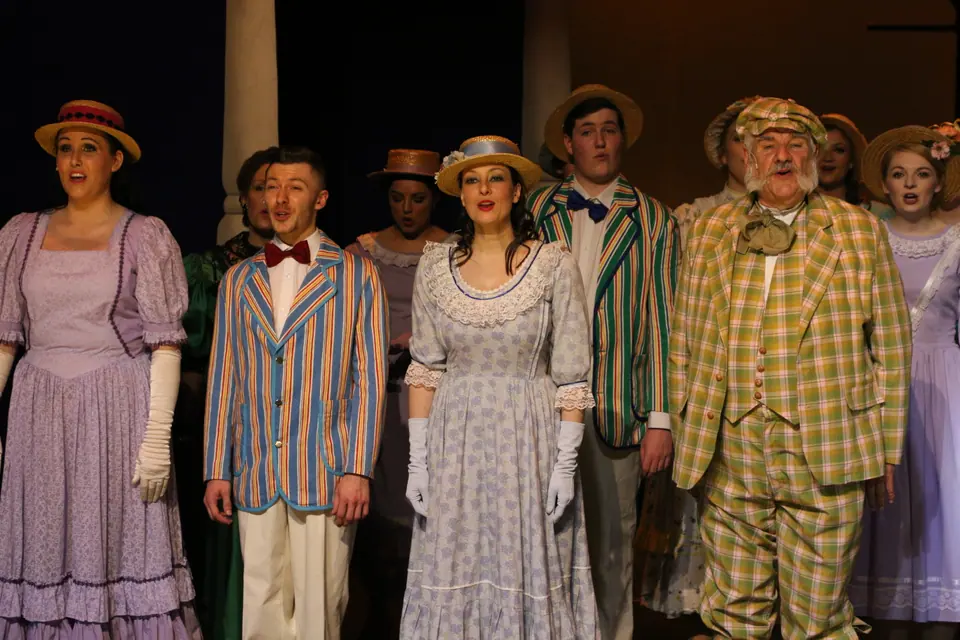 Willenhall Musical Theatre Company's 2018 production of Half a Sixpence at Dormston Mill Theatre, Sedgley. Photograph 247 of 258.