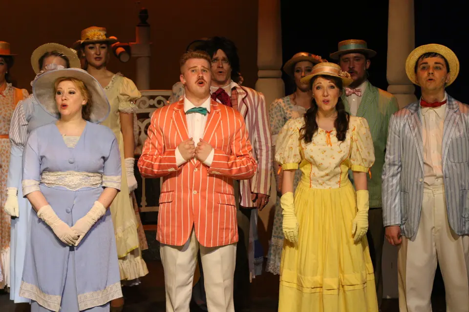Willenhall Musical Theatre Company's 2018 production of Half a Sixpence at Dormston Mill Theatre, Sedgley. Photograph 248 of 258.