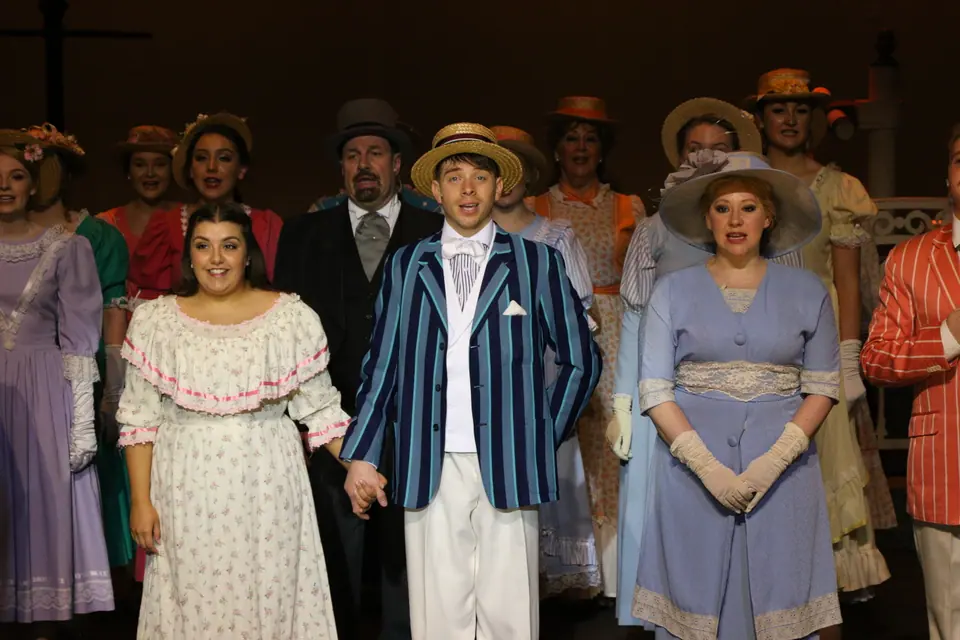 Willenhall Musical Theatre Company's 2018 production of Half a Sixpence at Dormston Mill Theatre, Sedgley. Photograph 249 of 258.