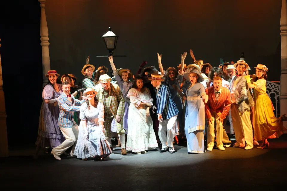 Willenhall Musical Theatre Company's 2018 production of Half a Sixpence at Dormston Mill Theatre, Sedgley. Photograph 251 of 258.