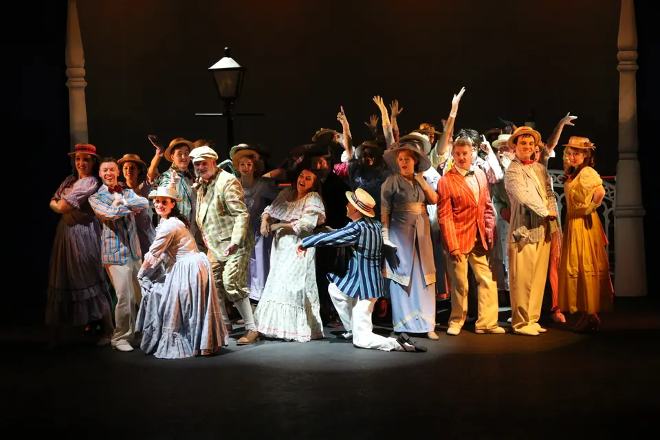 Willenhall Musical Theatre Company's 2018 production of Half a Sixpence at Dormston Mill Theatre, Sedgley. Photograph 252 of 258.