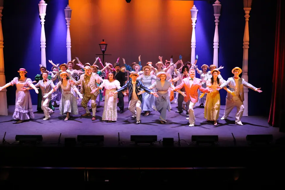 Willenhall Musical Theatre Company's 2018 production of Half a Sixpence at Dormston Mill Theatre, Sedgley. Photograph 255 of 258.